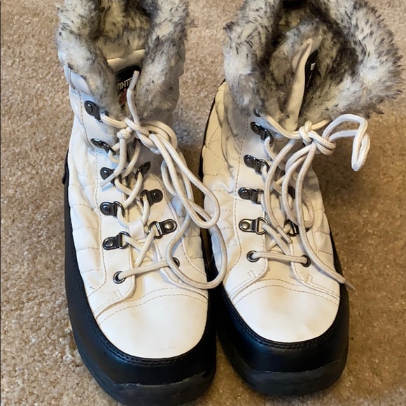 totes white winter boots